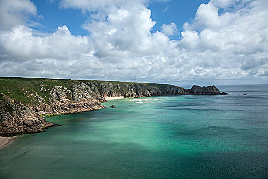 悬崖,海岸线,康沃尔,英国