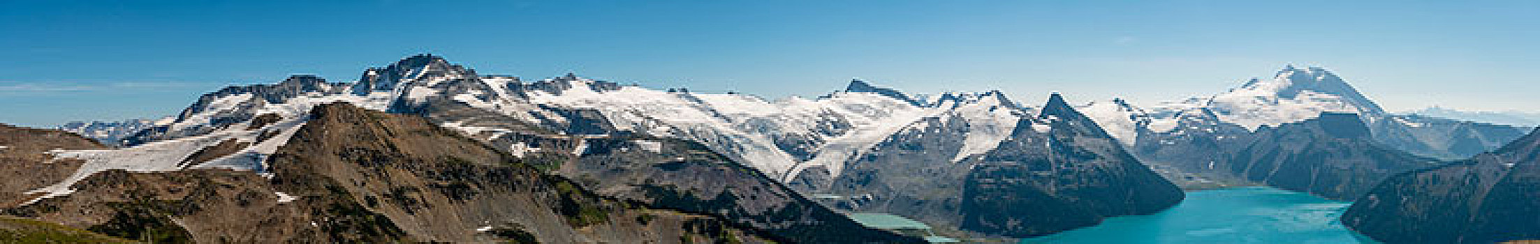 青绿色,结冰,湖,正面,山脉,雪,冰河,山,省立公园,不列颠哥伦比亚省,加拿大,北美