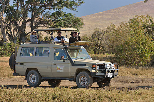 旅游,交通工具,旅行,恩戈罗恩戈罗火山口,恩戈罗恩戈罗,保护区,坦桑尼亚,非洲