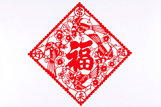 中国,纸,切