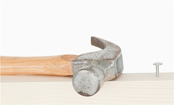 锤子,指甲,木板