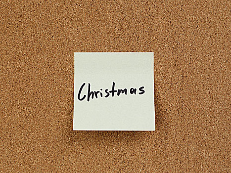 圣诞节,提醒,留言,信息板,手写