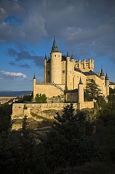 城堡,塞戈维亚,塞戈维亚省,卡斯蒂利亚,西班牙
