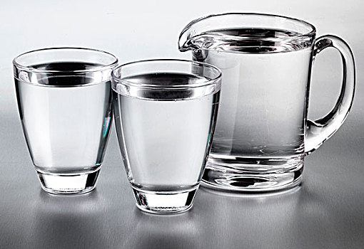 玻璃杯,罐,安静,水