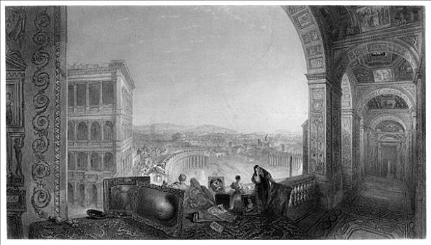 罗马,梵蒂冈,迟,19世纪,艺术家