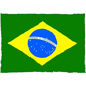涂绘,巴西,旗帜