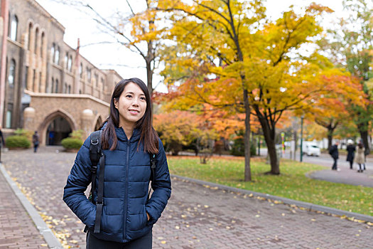 学生,大学,秋季