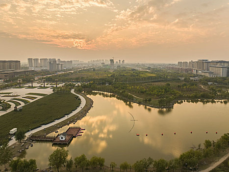 开封市城市风光航拍图片