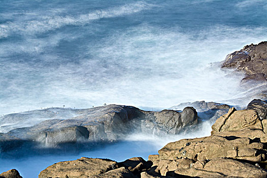 海浪,石头,湾,俄勒冈,美国