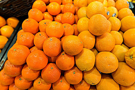 柑橘,超市,货摊