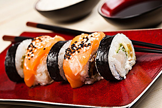 日本,混合,寿司