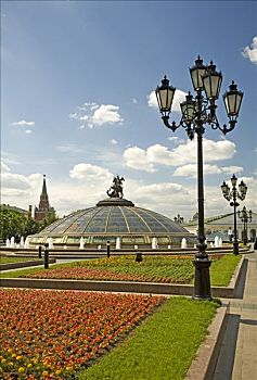 风景,花园,莫斯科,俄罗斯,东欧,欧洲