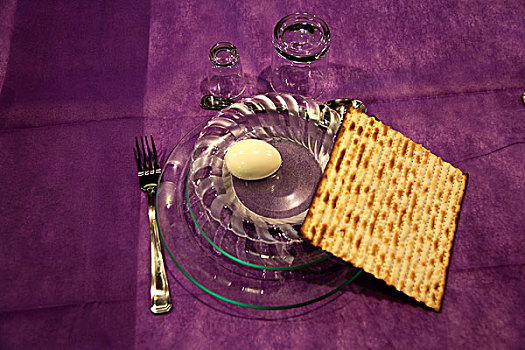 犹太逾越节薄饼,蛋,犹太,逾越节,节日,海法,以色列,中东