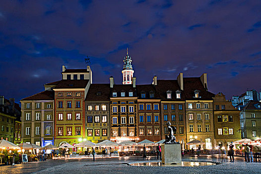 历史,城镇,中心,华沙,波兰,欧洲