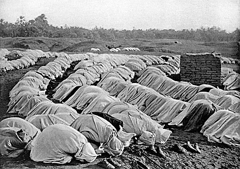穆斯林,祈祷,阿尔及利亚,20年代,艺术家