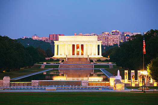 亚伯拉罕-林肯,纪念,华盛顿,华盛顿特区