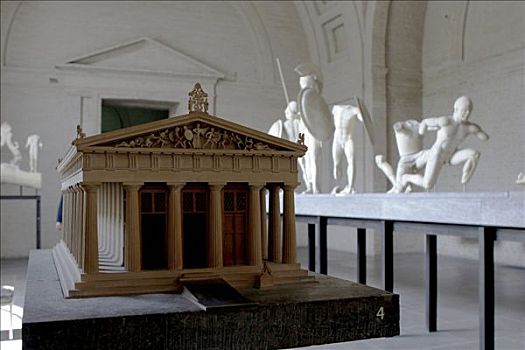 庙宇,模型,古代雕塑展览馆,慕尼黑,上巴伐利亚,德国