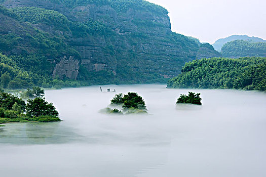 湖南,小东江,江,雾