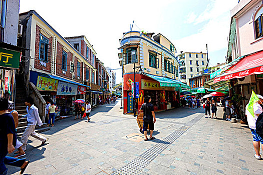 街景,鼓浪屿,福建,亚洲