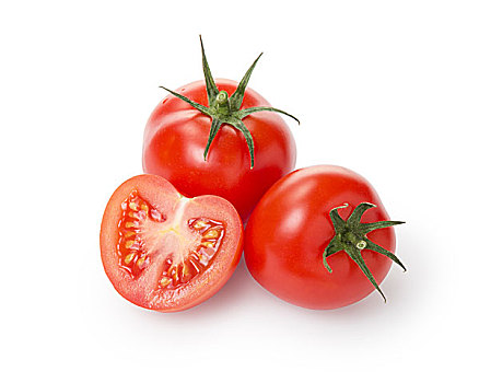 成熟,红色,西红柿,隔绝,白色背景,背景