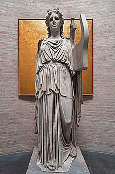 阿波罗,大厅,古代雕塑展览馆,慕尼黑,上巴伐利亚,德国,欧洲