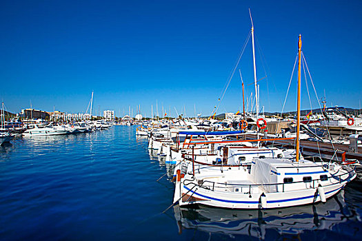 伊比萨岛,码头,港口,巴利阿里群岛,西班牙