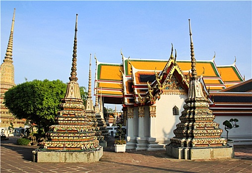 正宗,泰国,建筑,寺院,曼谷