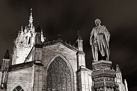 大教堂,沃尔特,雕塑,著名地标,爱丁堡,英国