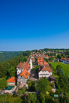 风景,城堡,遗址,坏,黑森林,巴登符腾堡,德国,欧洲
