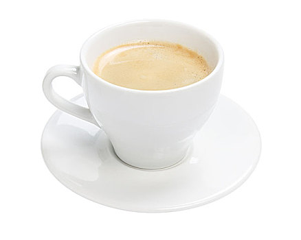简单,杯子,浓咖啡,隔绝,白色背景,背景