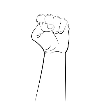 男性,握拳,手,白色背景,背景