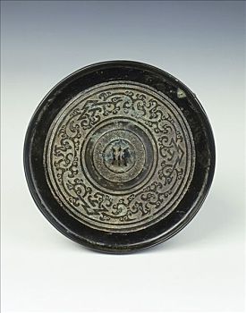 青铜,镜子,龙图案,西部,汉朝,中国,公元前2世纪,艺术家,未知