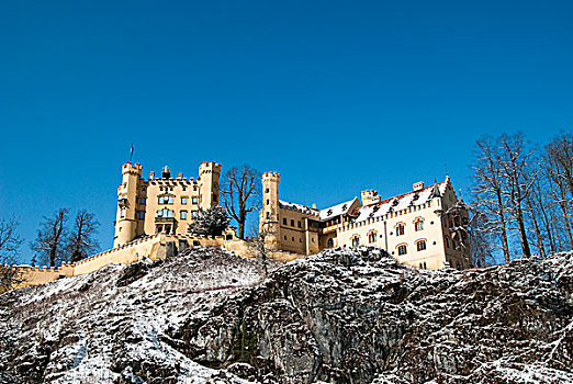 旧天鹅堡,城堡,巴伐利亚,德国,欧洲