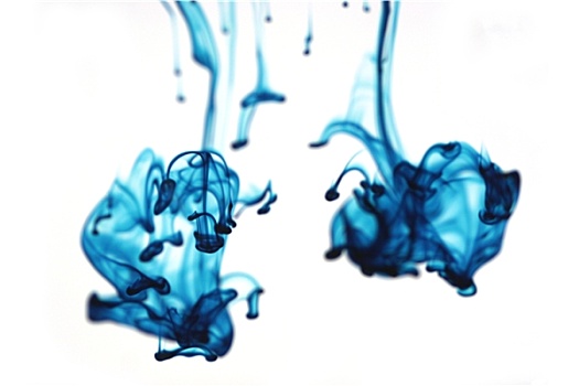 抽象,蓝色,液体