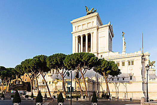 维克多艾曼纽二世纪念堂,威尼斯广场,罗马,意大利