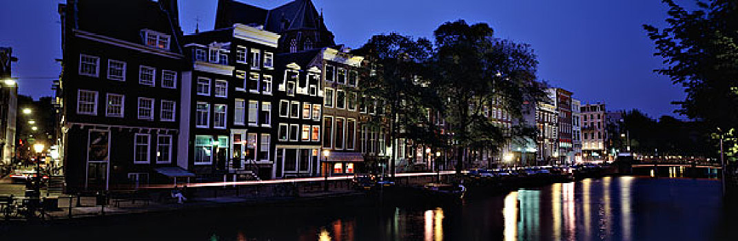 荷兰,区域,运河,阿姆斯特丹,大幅,尺寸