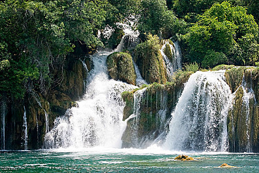 卡尔卡,瀑布,达尔马提亚,克罗地亚
