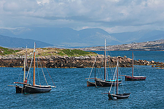 历史,帆船,岛屿,康纳玛拉,戈尔韦郡,爱尔兰