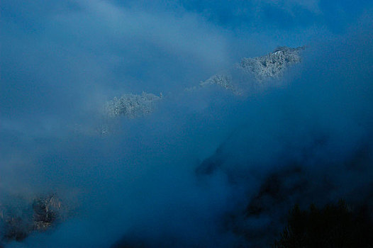 九寨沟,松潘雪景