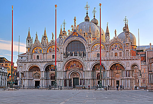 圣马可广场,圣马克大教堂,威尼斯,意大利,欧洲