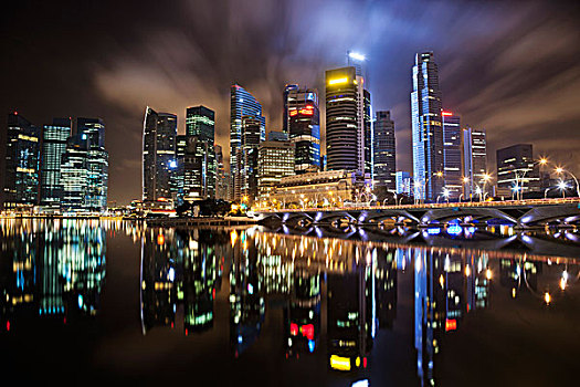 摩天大楼,水岸,新加坡城,新加坡
