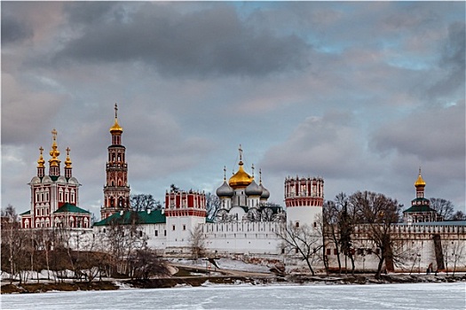 生动,云,高处,寺院,莫斯科,俄罗斯