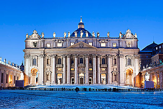 大教堂,冬天,梵蒂冈城,罗马,意大利