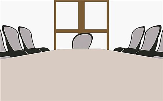 桌子,椅子,空,会议室