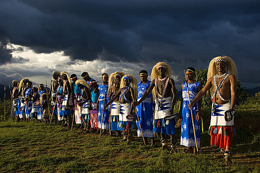 卢旺达,区域,表演,传统,跳舞