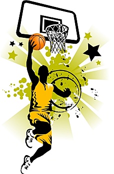 篮球手,黄色
