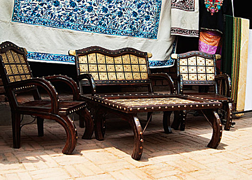 家具,街边市场,新德里,印度