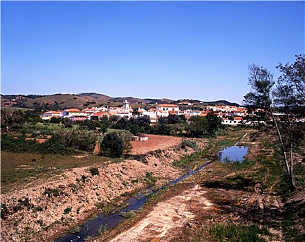 乡村,白色,圣克拉拉,葡萄牙