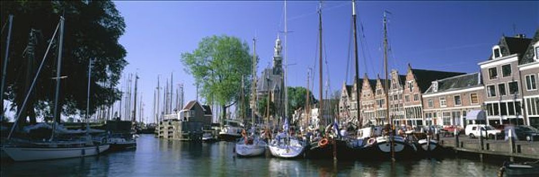 荷兰,港口,船