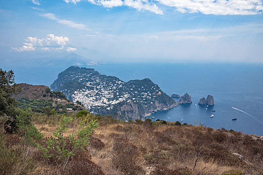 风景,卡普里岛,蒙特卡罗